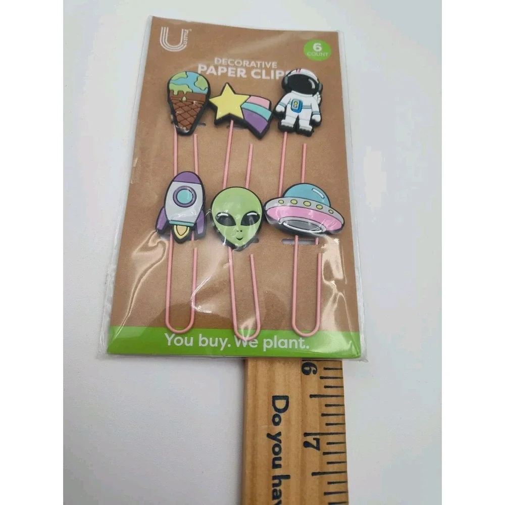 Paperclips U-STYLE DECORATIVE‎ PAPER CLIPS U Style Fancy New 👀📸SEE📏📸